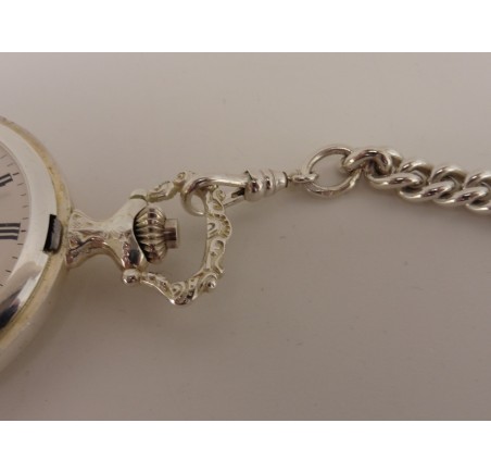 Monté zilveren zakhorloge