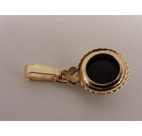 Gouden hanger met granaat
