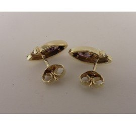 Gouden oorknopjes met zirkonia