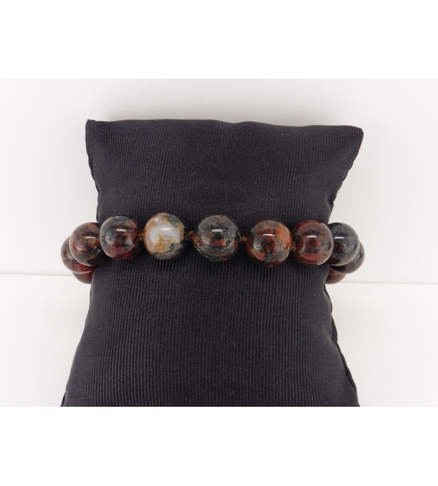Jaspis armband met gouden slot