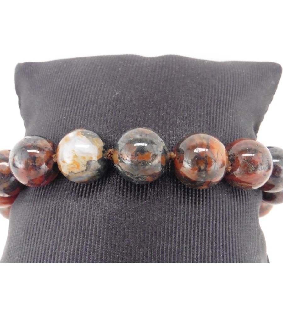 Jaspis armband met gouden slot