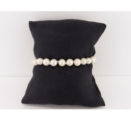 Parelcollier met gouden slot