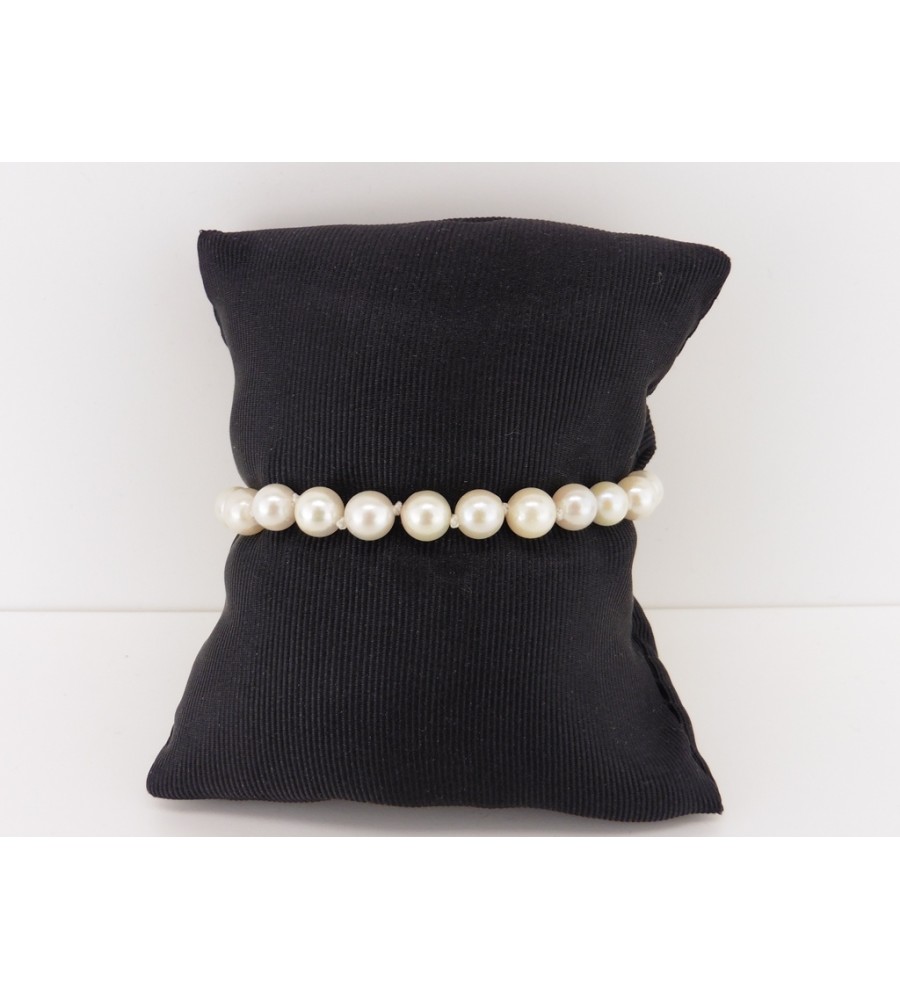 Parel armband met gouden slot