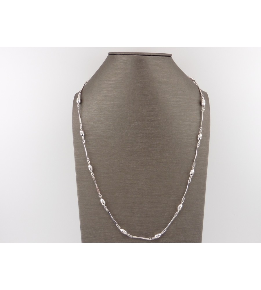 Zilveren chanel collier