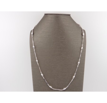 Zilveren chanel collier