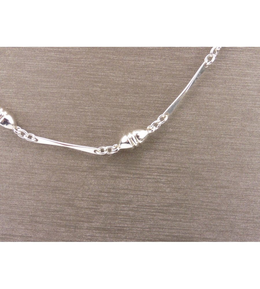 Zilveren chanel collier