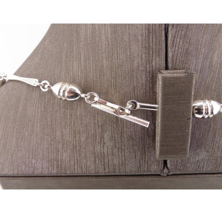 Zilveren chanel collier