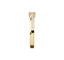 Gouden fantasie ring met zirkonia 214.1031