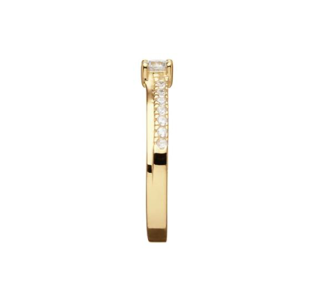 Gouden fantasie ring met zirkonia 214.1031