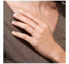 Gouden fantasie ring met zirkonia 214.1031