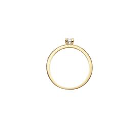 Gouden fantasie ring met zirkonia 214.1031