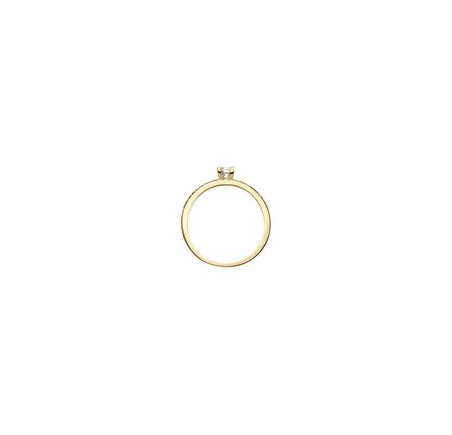Gouden fantasie ring met zirkonia 214.1031