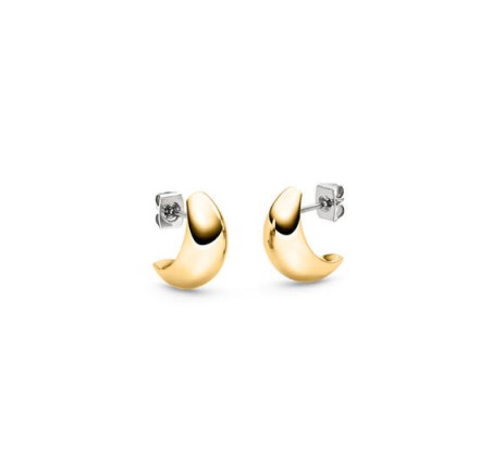 Boccia titanium half creolen goldplated 05089-02