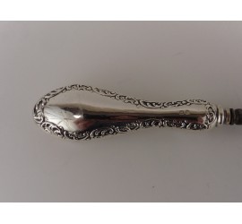 Veter/knoopjeshaak met zilveren heft