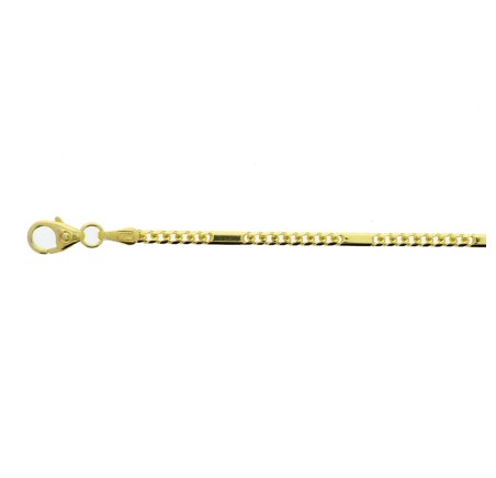 Gouden armband gourmet met plaatjes 40.17363