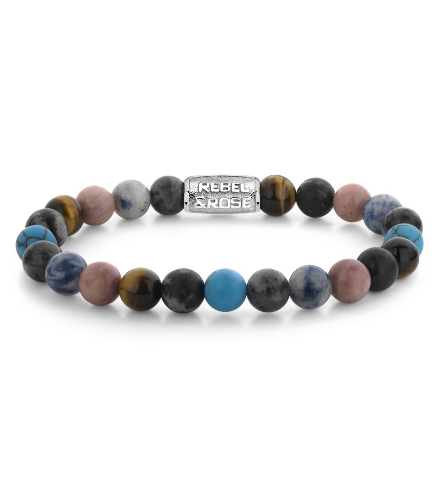 Rebel & Rose armband Stones Only - Ocean Coral