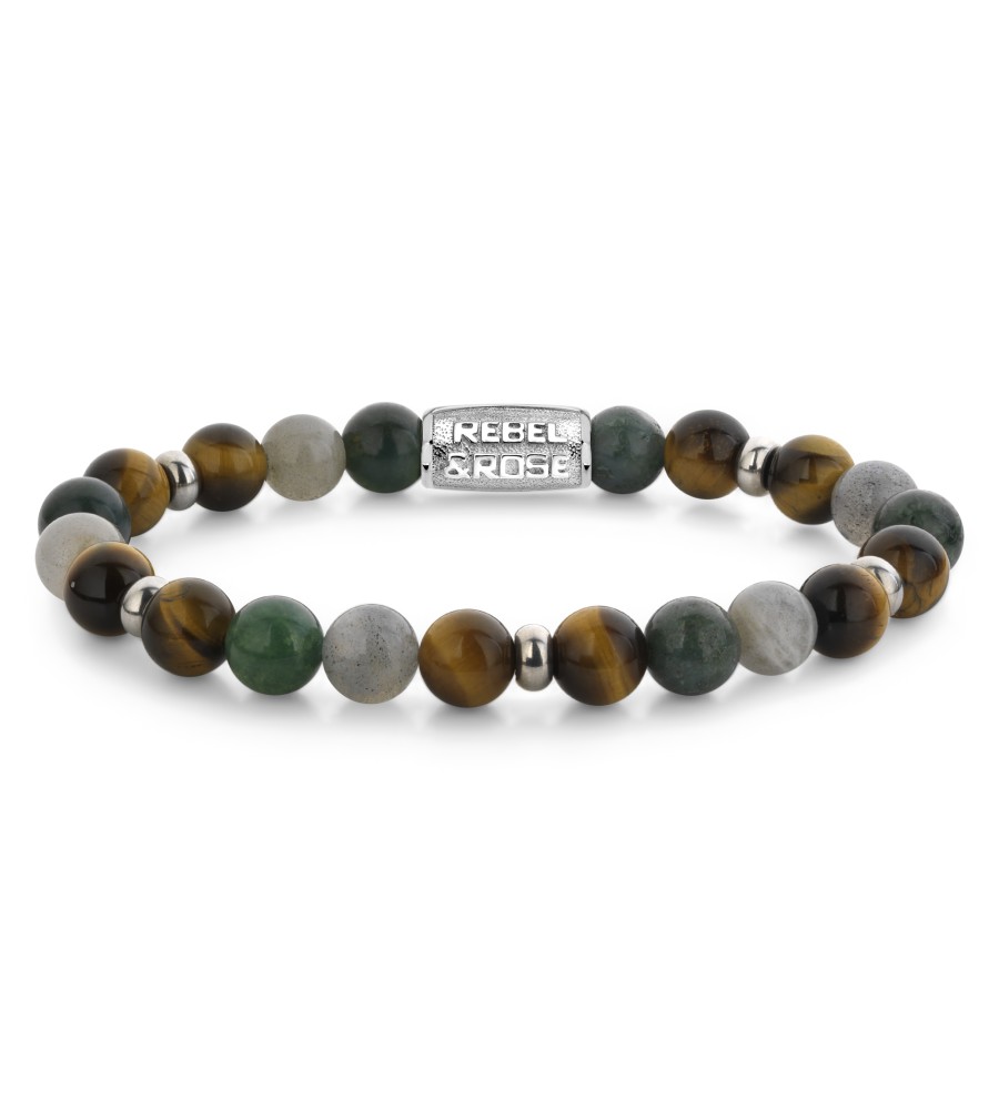 Rebel & Rose armband Stones Only - Mountain Forest