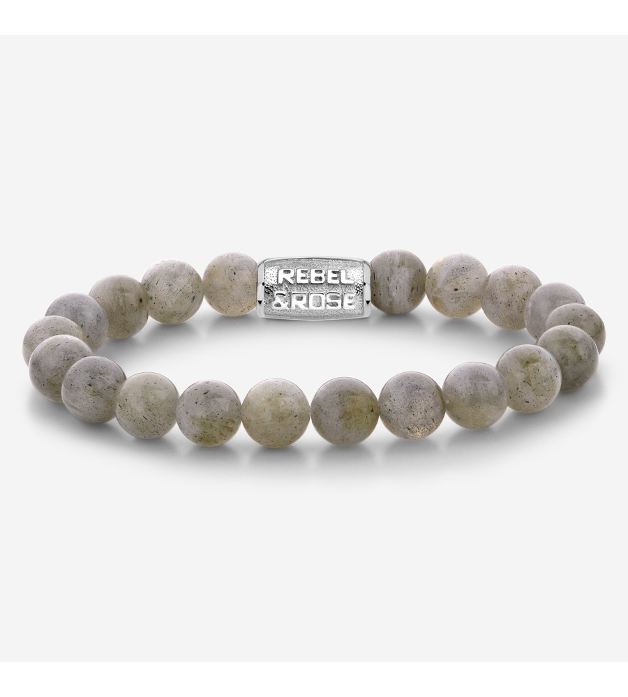 Rebel & Rose armband Stones Only - Labradorite Shield