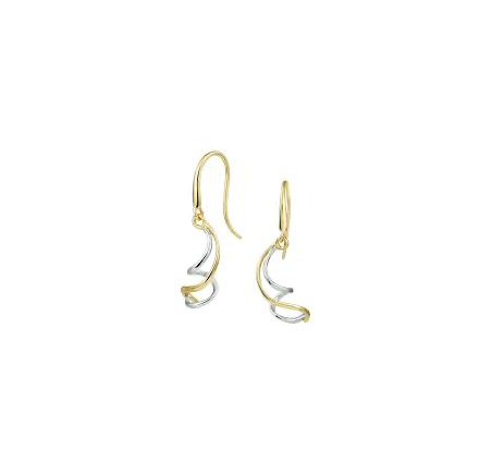 Gouden oorhangers bicolor 42.08264