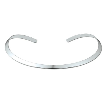 Zilveren collier spang