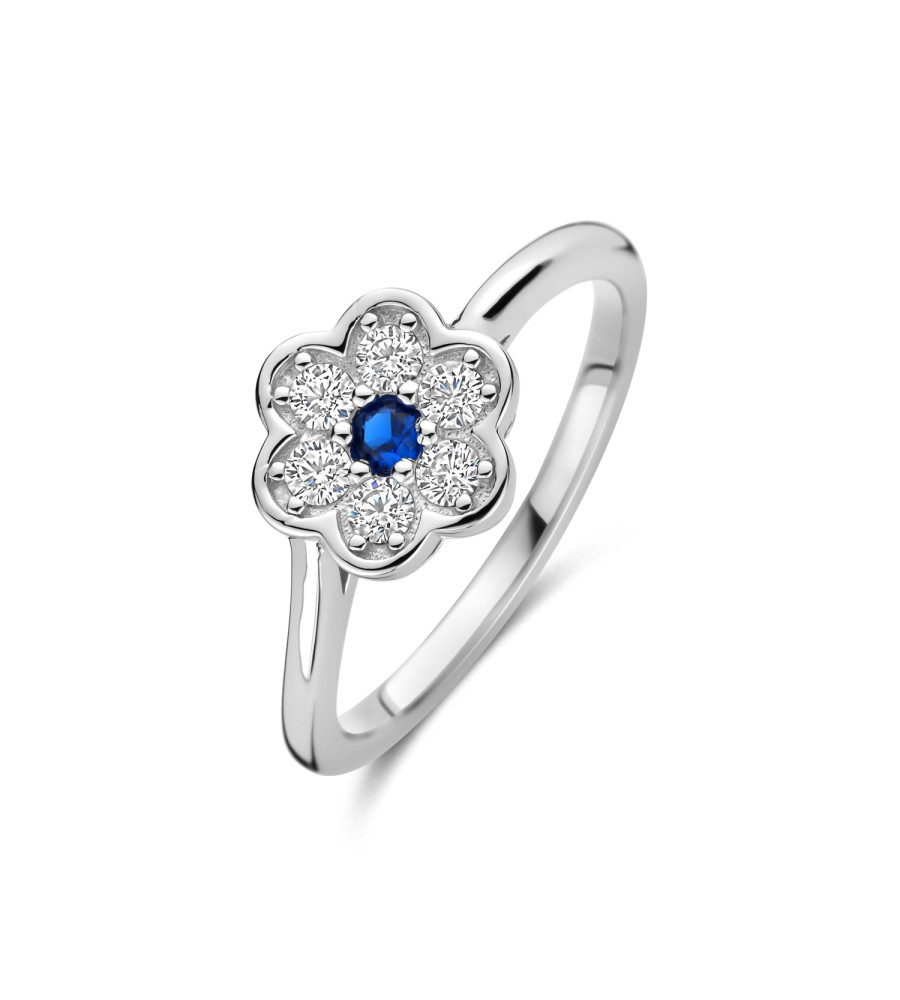 Rosa di Luca zilveren ring met zirkonia