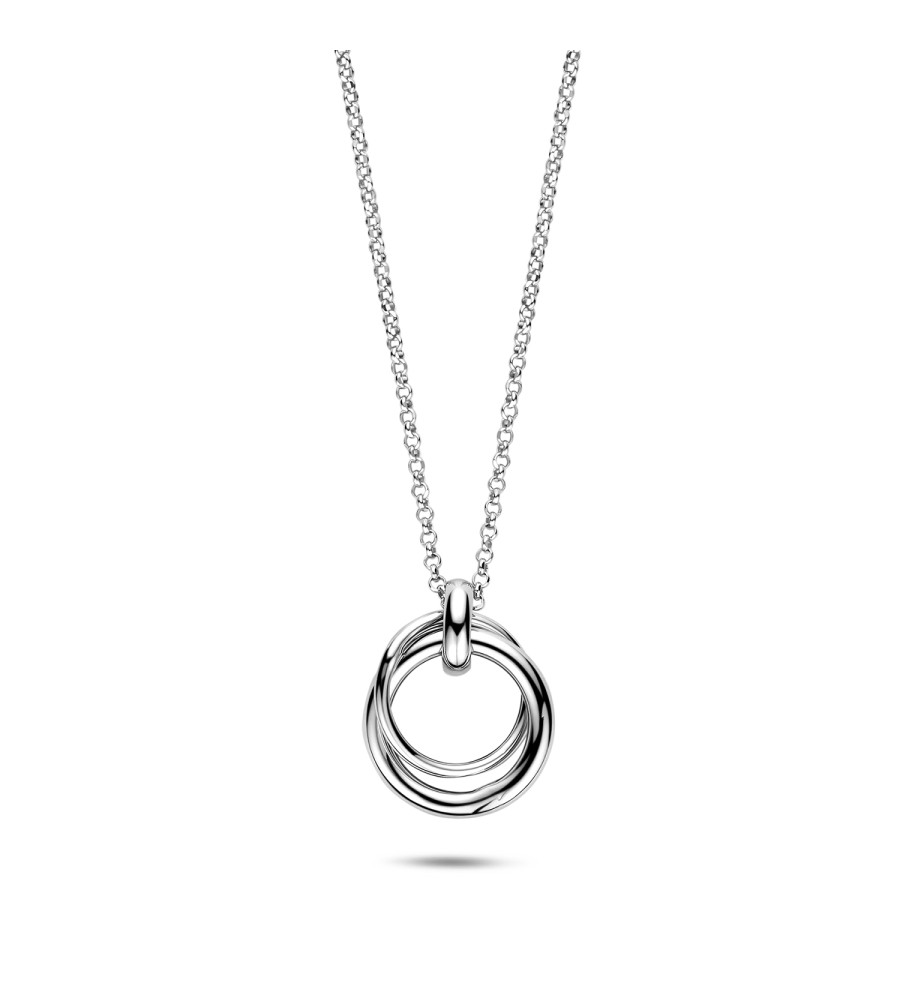 Rosa di Luca zilveren hanger en collier