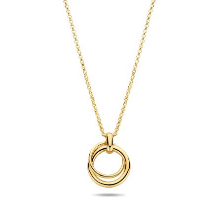 Rosa di Luca zilveren hanger met zirkonia en collier 624.030