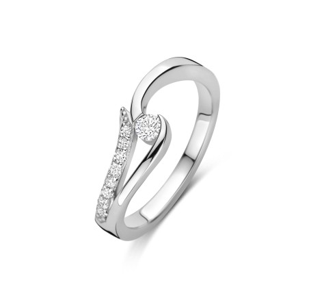 Rosa di Luca zilveren ring met zirkonia  629.148