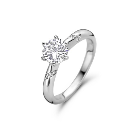 Rosa di Luca zilveren ring met zirkonia  629.175