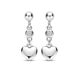 Rosa di Luca zilveren oorhangers met zirkonia  625.161