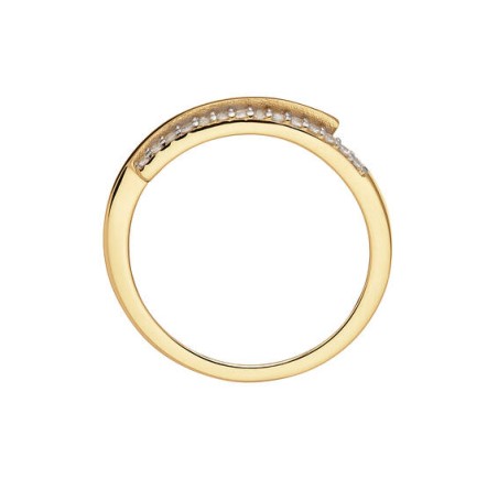 Gouden damesring met zirkonia  214.0106