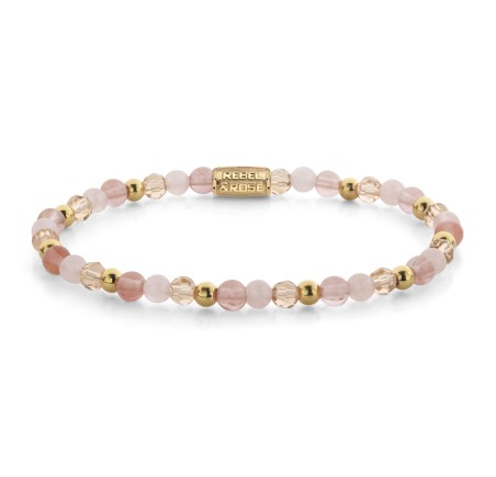 Rebel & Rose armband Roses and Cherry Glam Rocks RR-40165-G