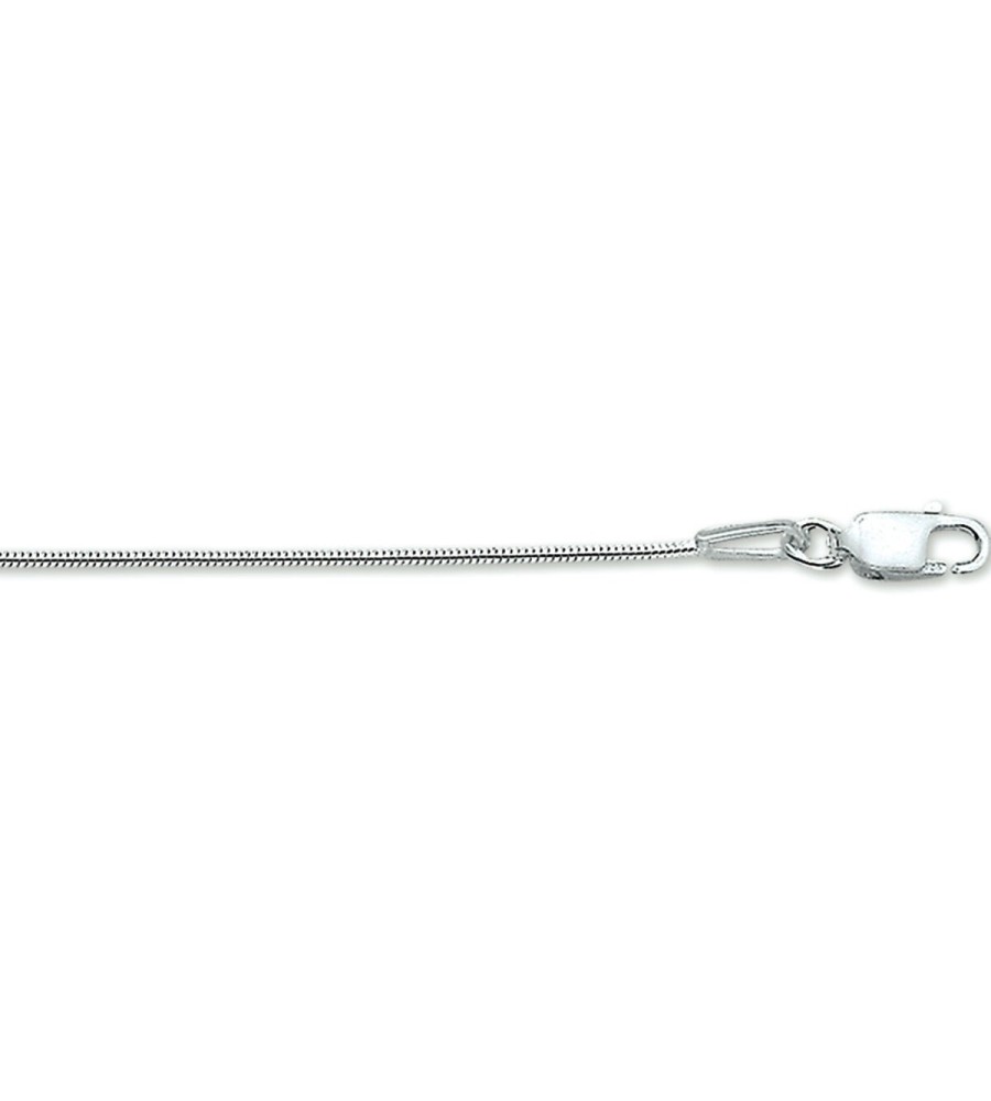 Zilveren slang collier