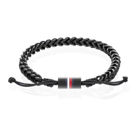 Tommy Hilfiger stalen armband met koord TJ2790513