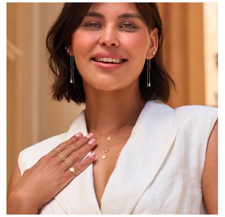 Jackie gouden oorknoppen San Polo Studs JKE25.309