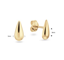 Jackie gouden oorknoppen San Polo Studs JKE25.309