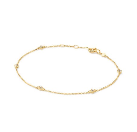 Jackie gouden armband Celebrate White Topaz JKB25.585