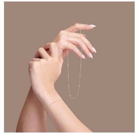 Jackie gouden armband Celebrate White Topaz JKB25.585