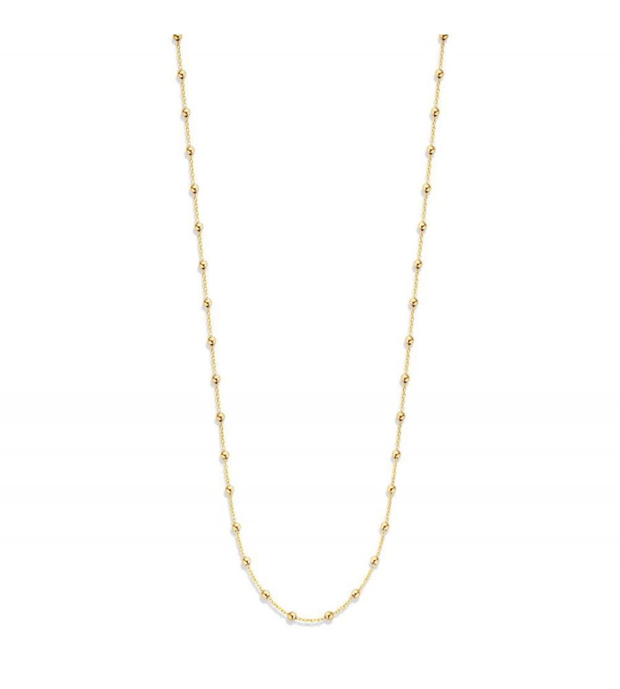 Gouden collier fantasie met bolletjes