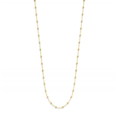 Gouden collier fantasie met bolletjes