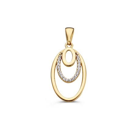Gouden hanger met zirkonia HM127771