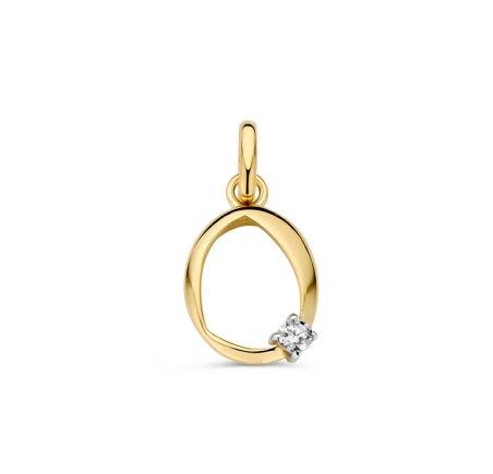 Gouden hanger met zirkonia HB128170