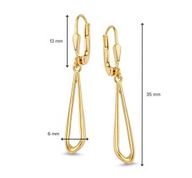 gouden oorhangers