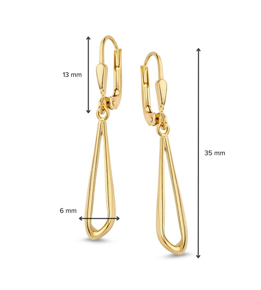 Gouden oorhangers