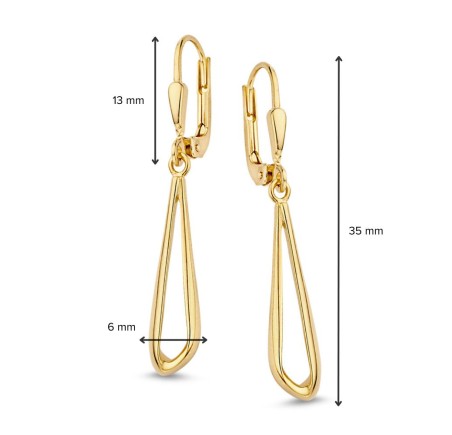 gouden oorhangers