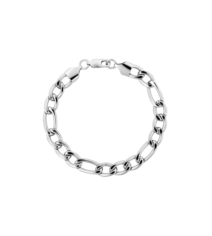 Aze armband Figaro Eight Inox