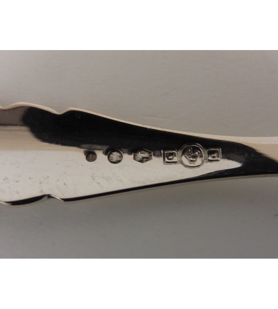 12 zilveren gebaksvorkjes