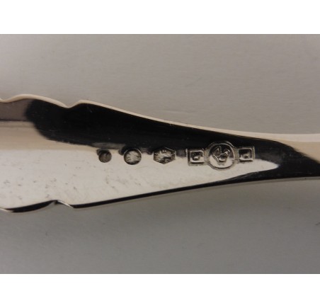 12 zilveren gebaksvorkjes