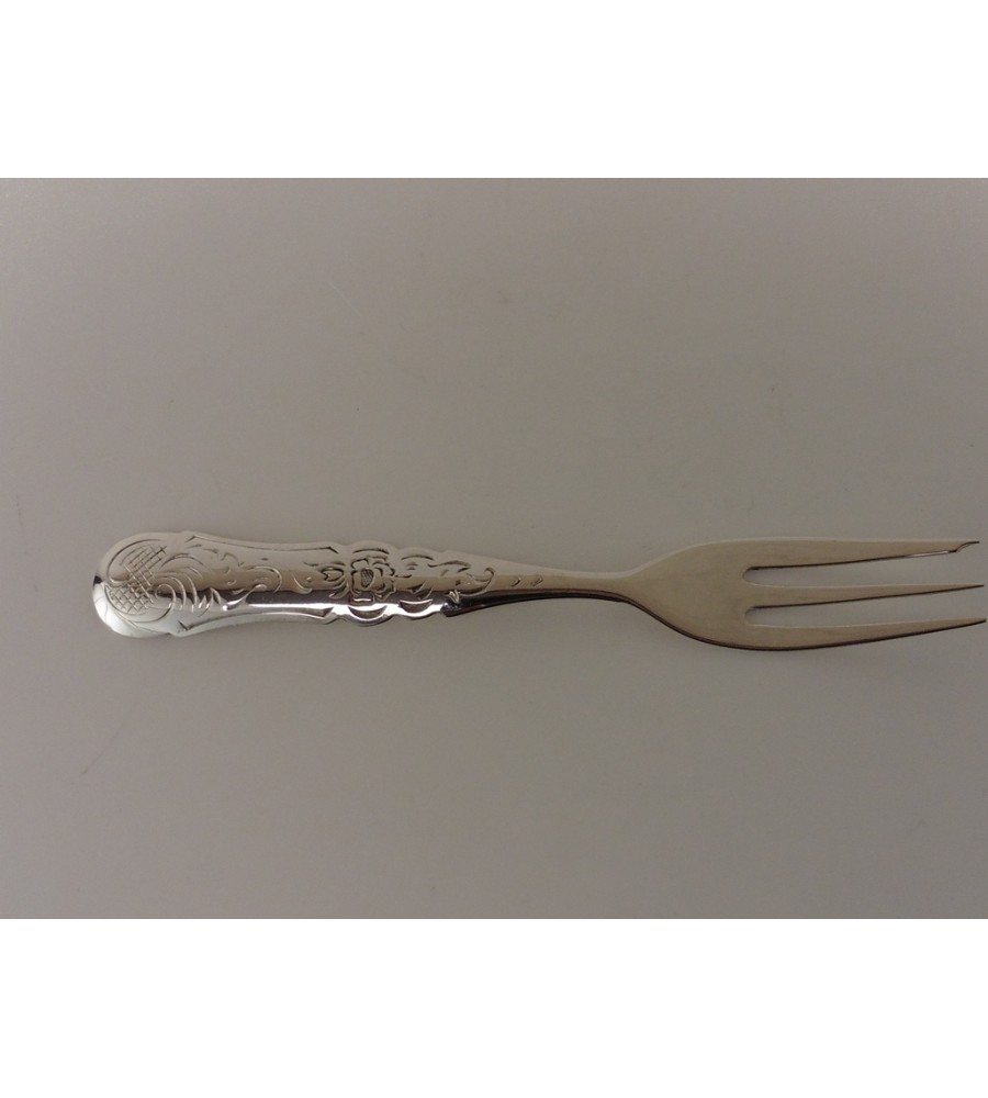 12 zilveren gebaksvorkjes