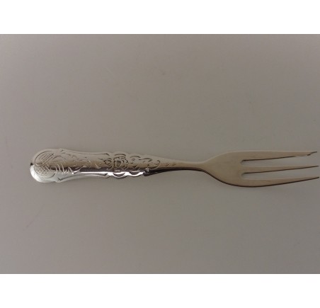 12 zilveren gebaksvorkjes